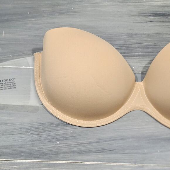 Fashion Forms Bra Go Bare Backless Strapless Adhesive Straps Nude D Cups - Picture 4 of 10